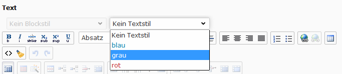 Textstile im TYPO3 Bootstrap Package einfügen